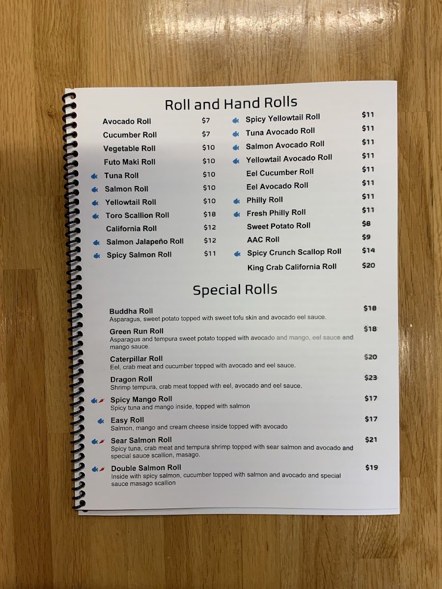 Joy Sushi Menu-1